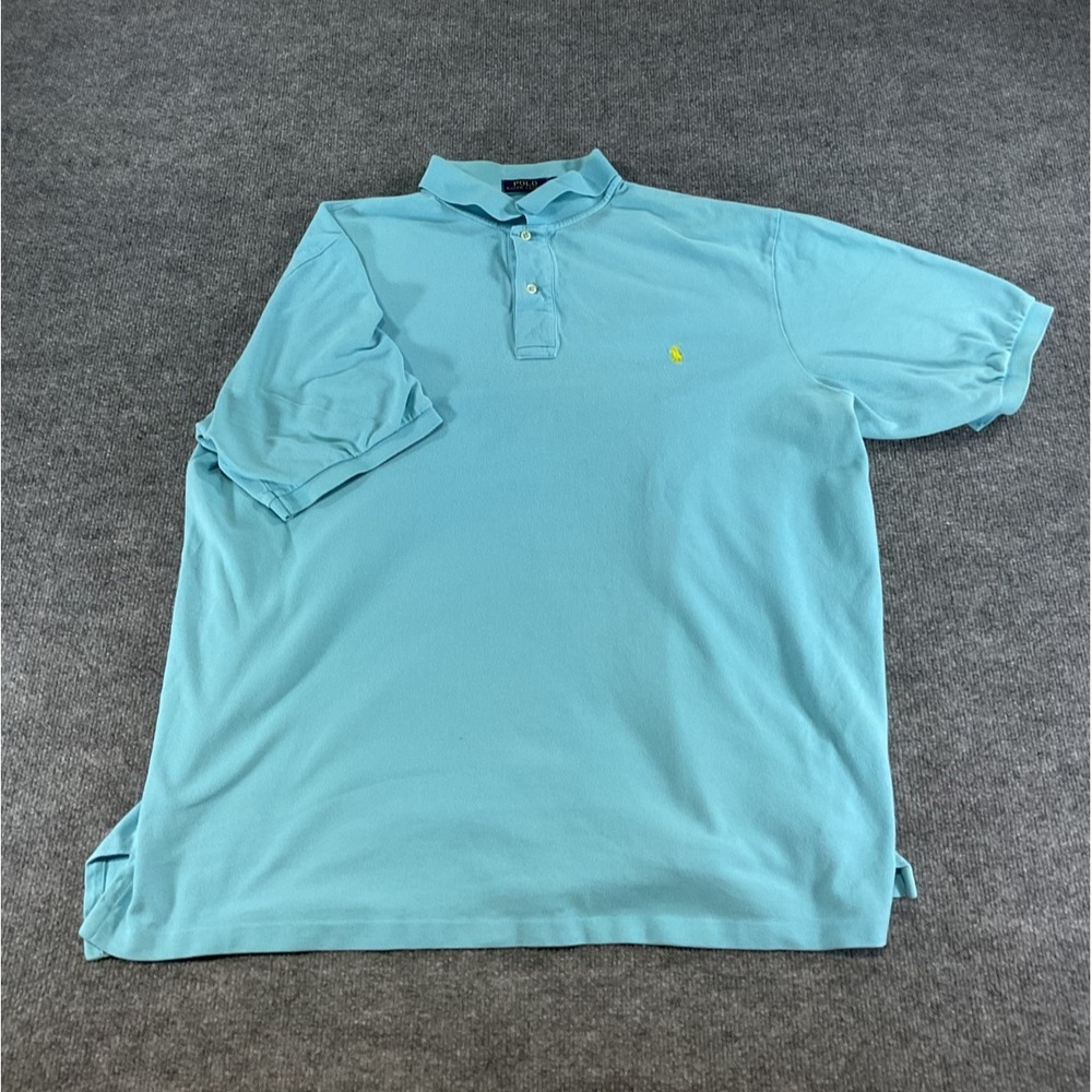 Polo Ralph Lauren Polo Shirt Men's 2XLT Big Tall Light Light Blue Classic Fit